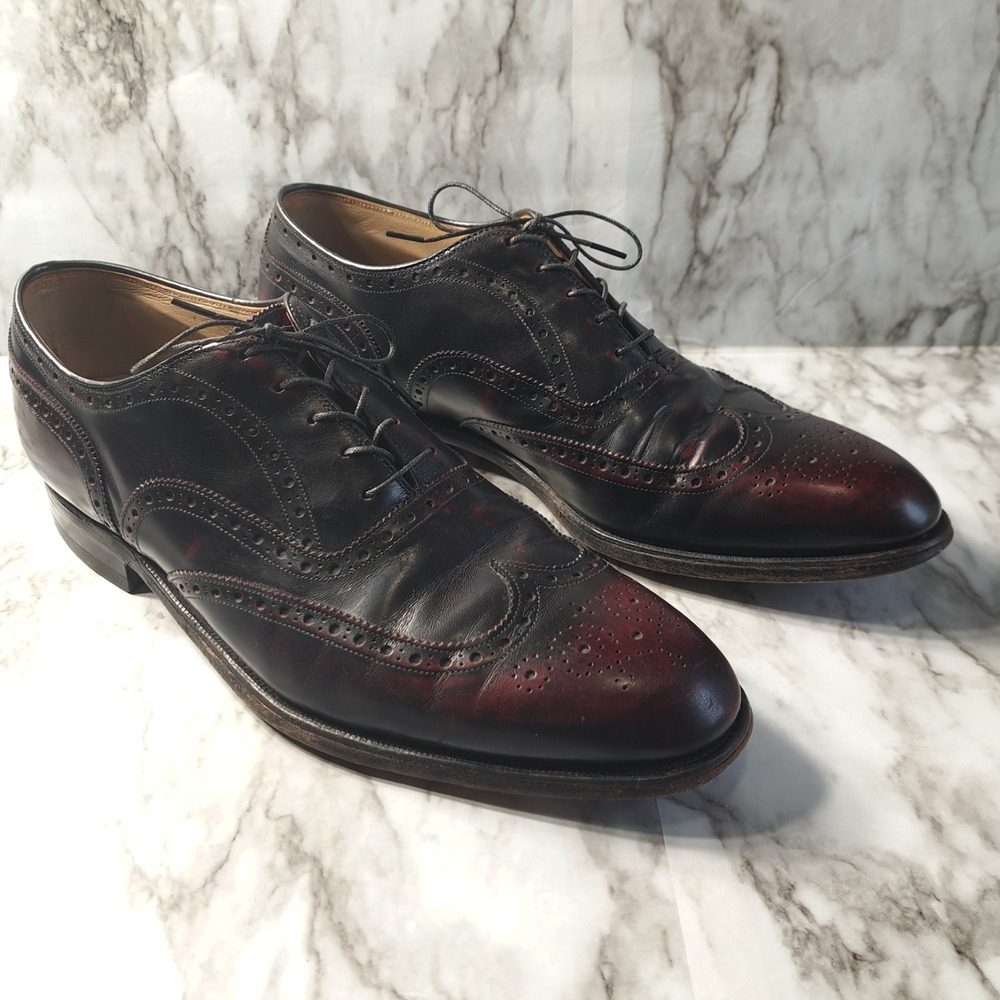 Johnston & Murphy Heritage 1850 Men Oxfords Dress Shoes Office 10 1/2 Cordovan‎